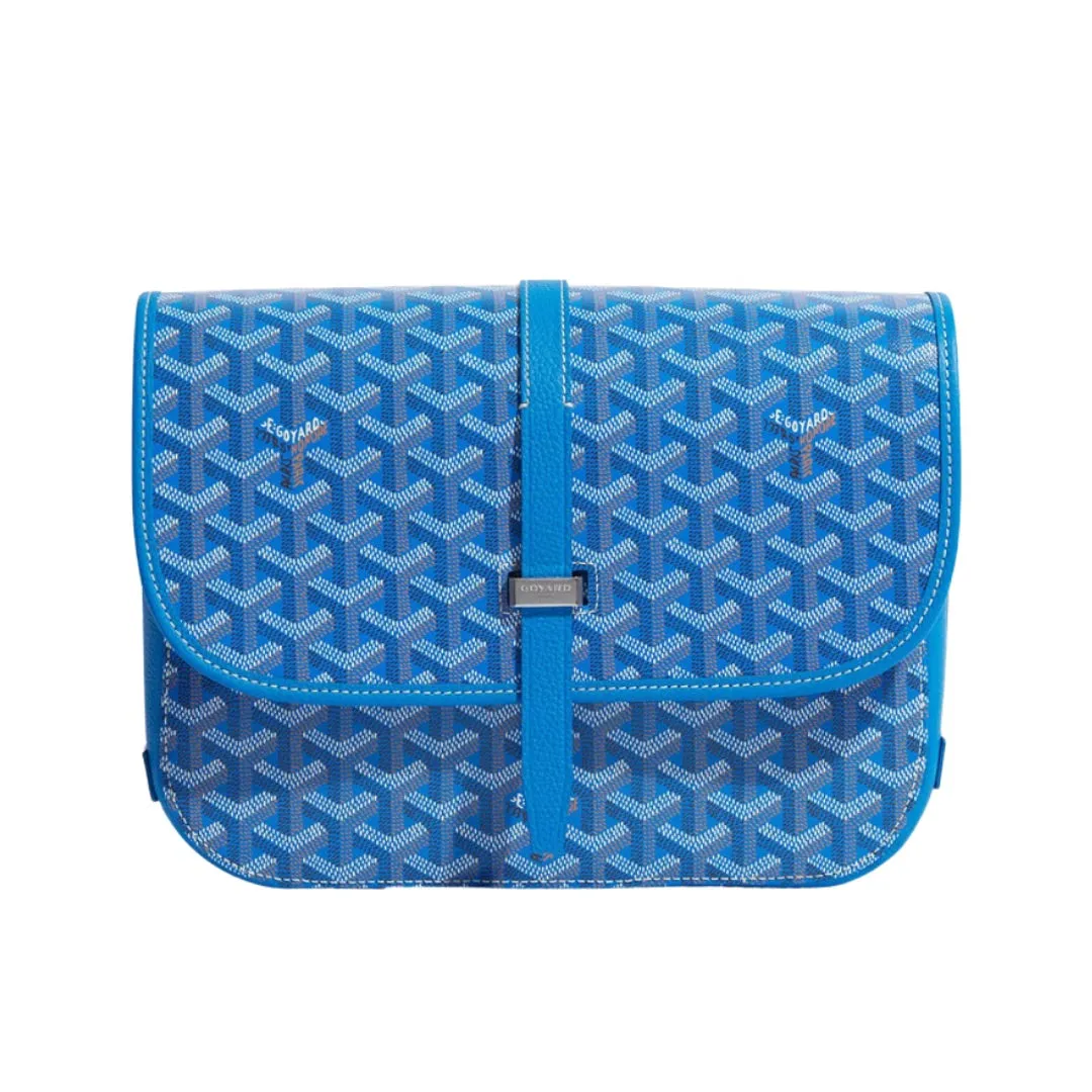 GOYARD BELVEDERE BAG SKY BLUE