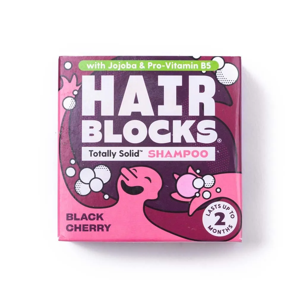 Hair Blocks Solid Shampoo Bar: Black Cherry