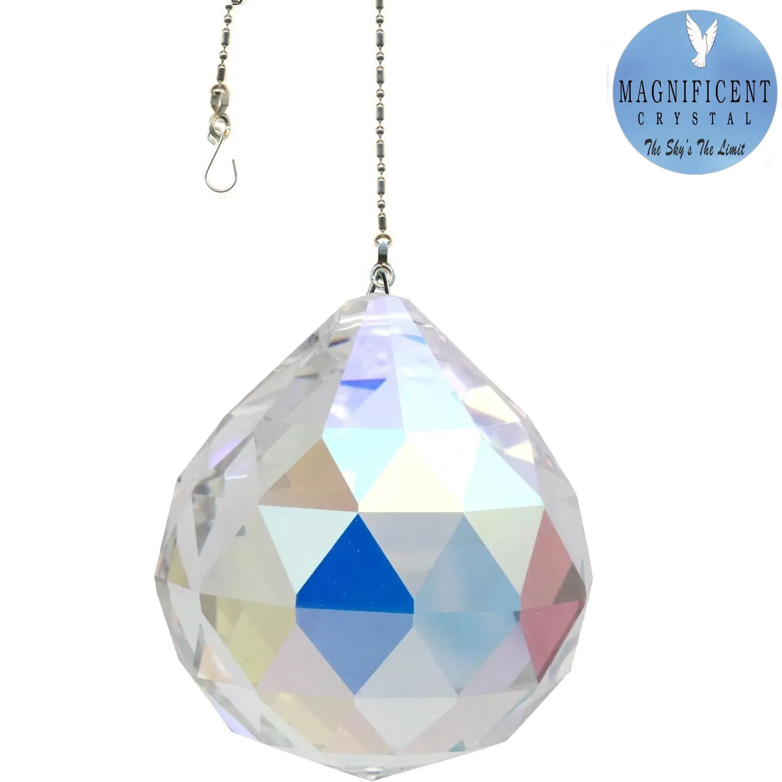 Hanging Crystal Aurora Borealis Magnificent Crystal 50mm Crystal Ball Prism