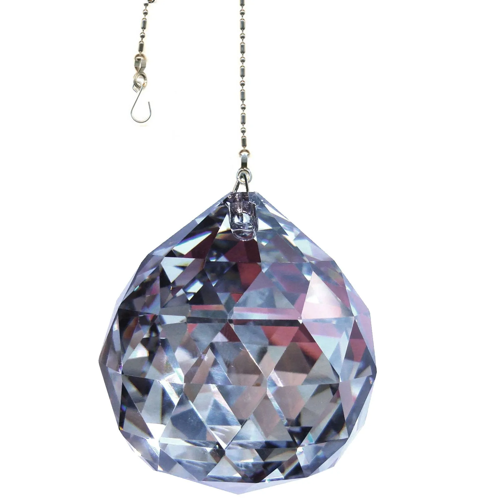 Hanging Crystal Silver Magnificent Crystal 50mm Crystal Ball Prism