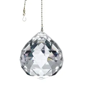 Hanging Crystal Suncatcher 40mm Magnificent Crystal Clear Ball Prism