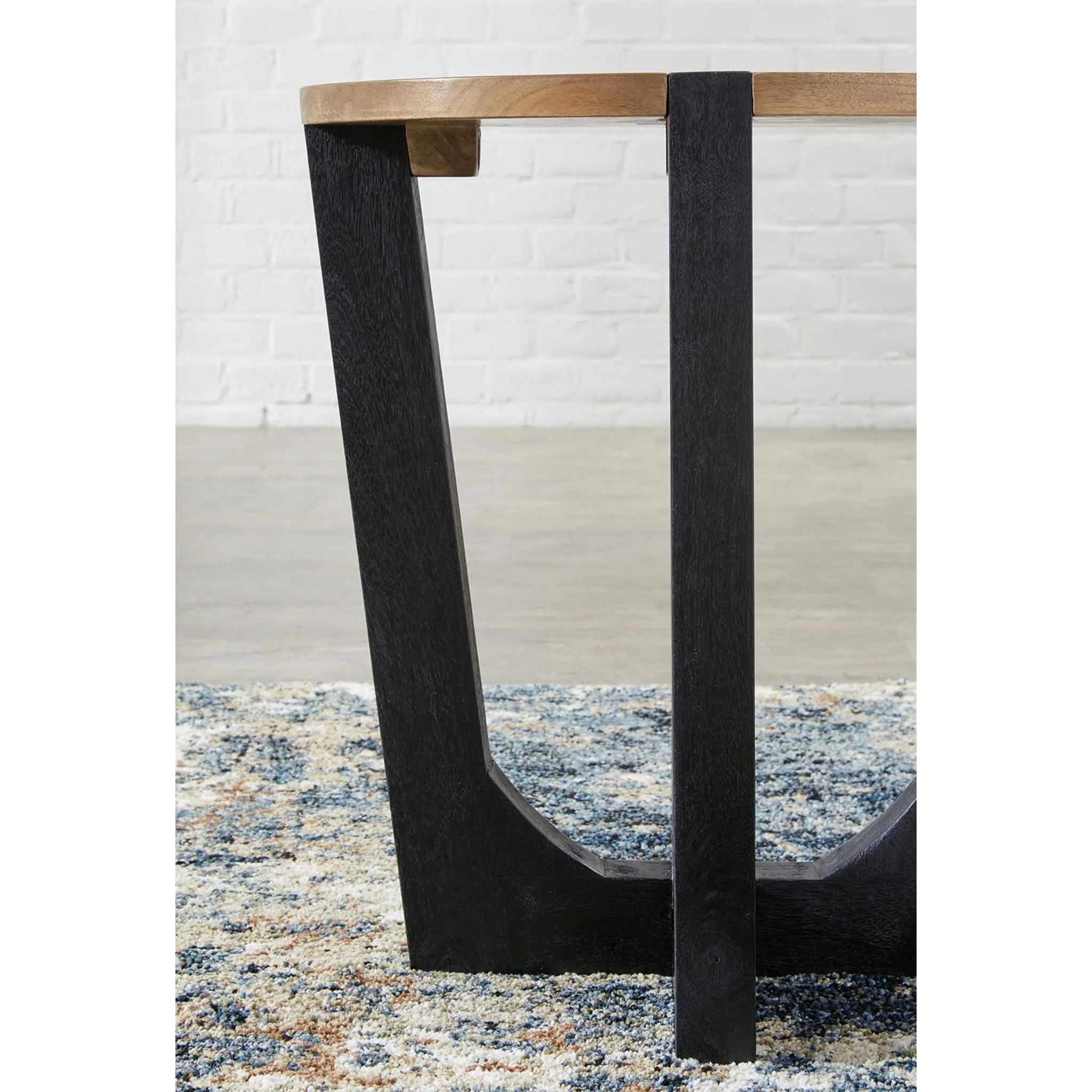 Hanneforth End Table - Brown/Black