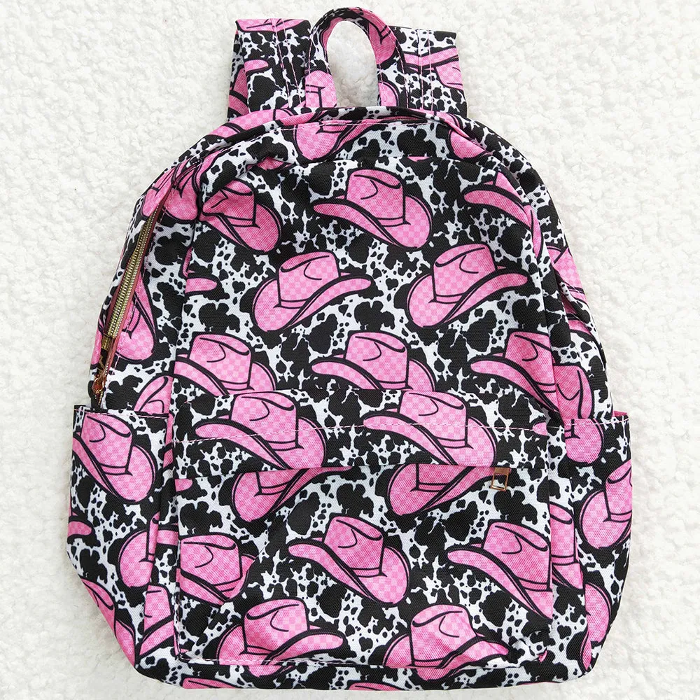 Hat Print Cute Girls Backpack BA0038