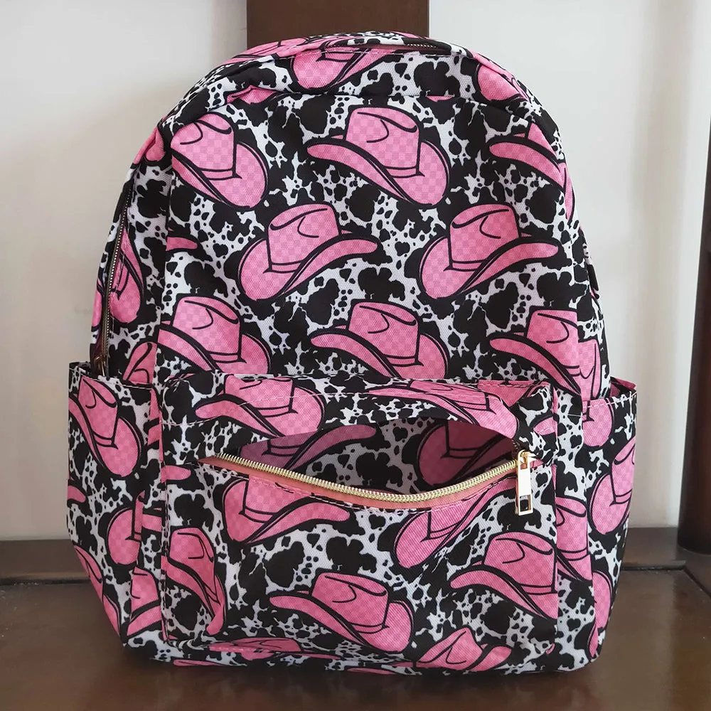 Hat Print Cute Girls Backpack BA0038