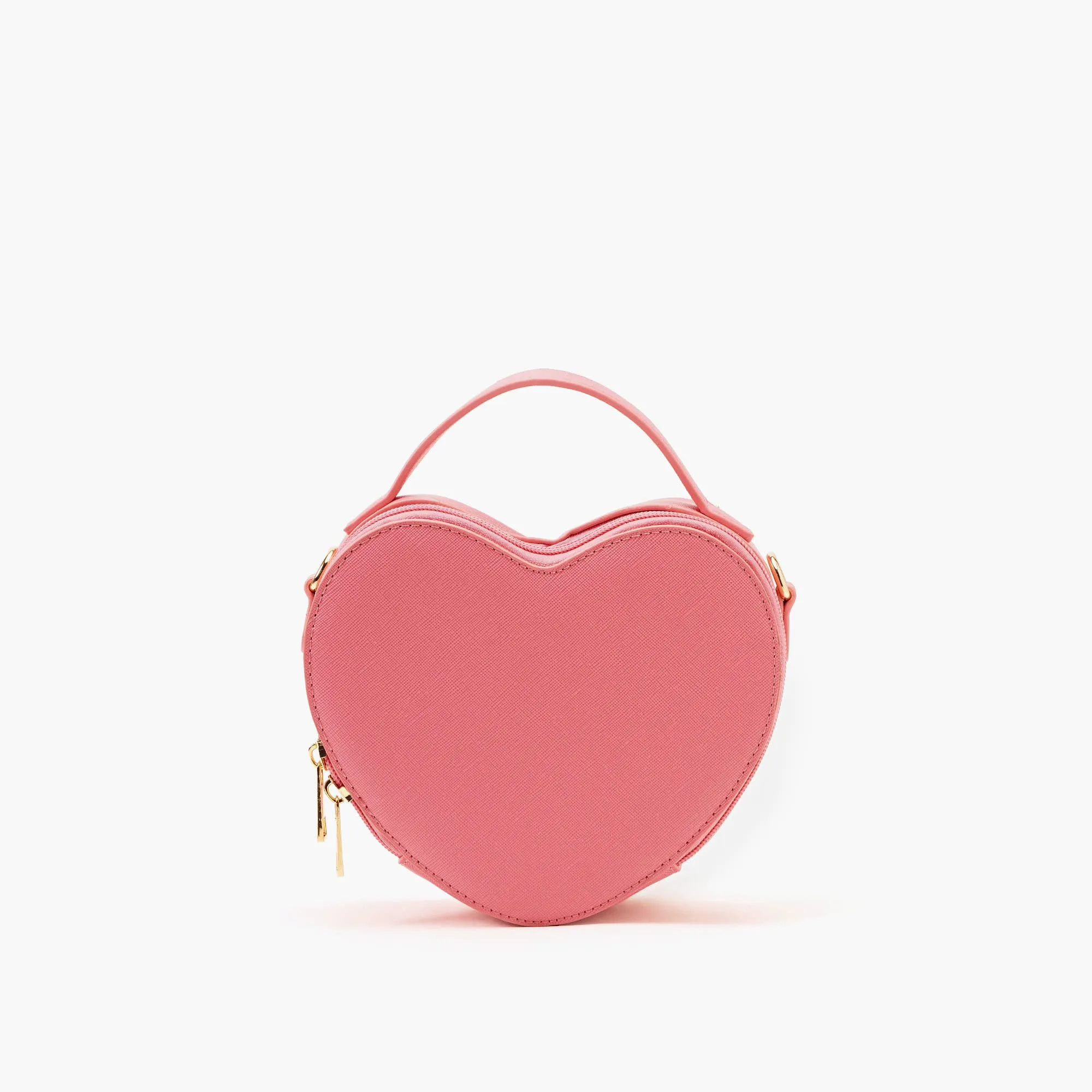 Heart Breaker Crossbody Purse: Pink