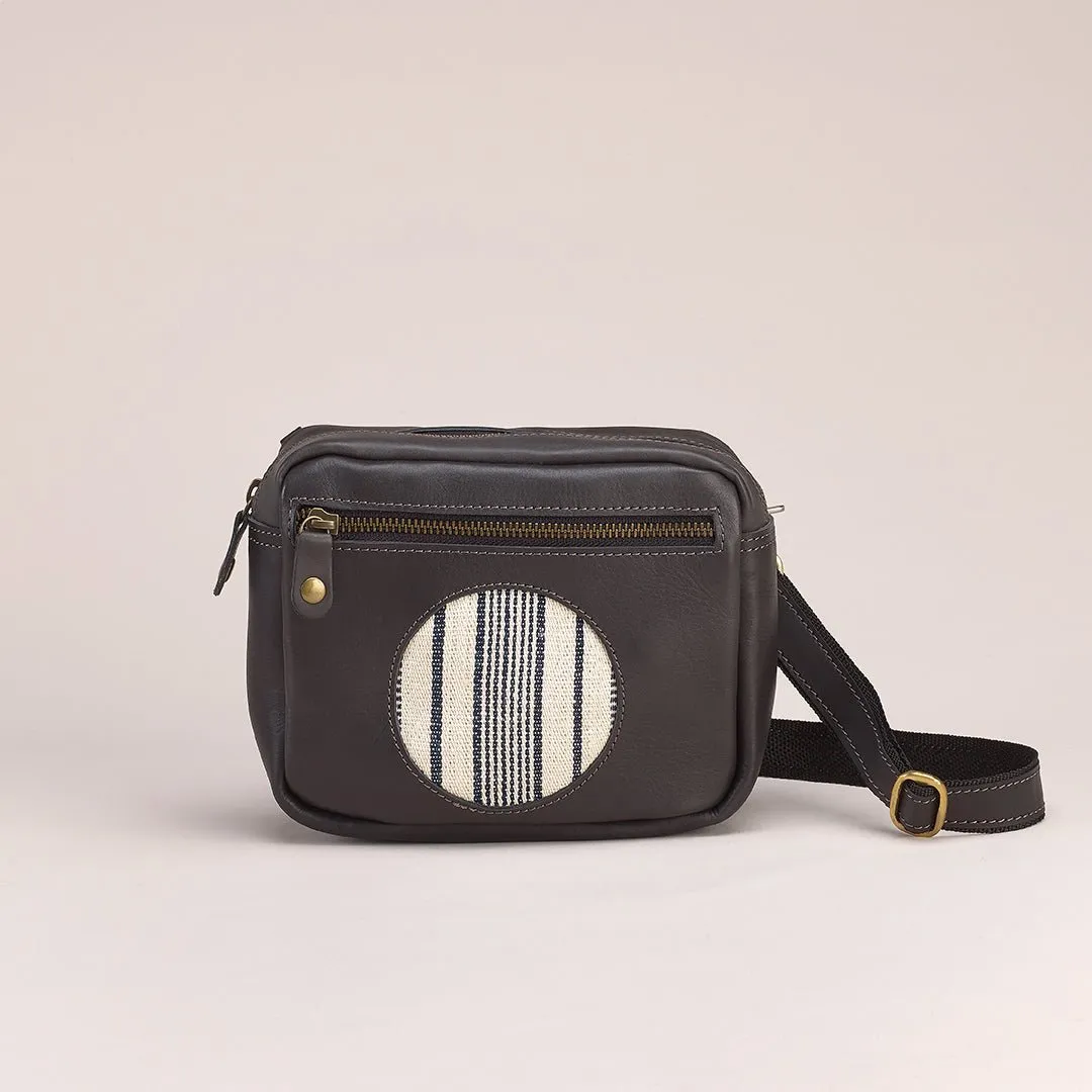 Heli Crosspack: Black   Cream Striped Country Cloth