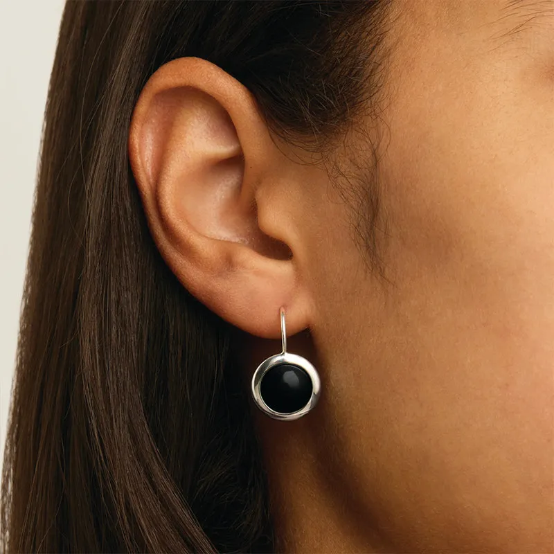 HUSK ONYX DROP EARRINGS