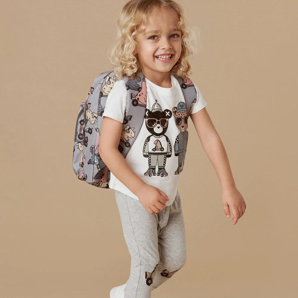 Huxbaby: Backpack Dino Racer Slate