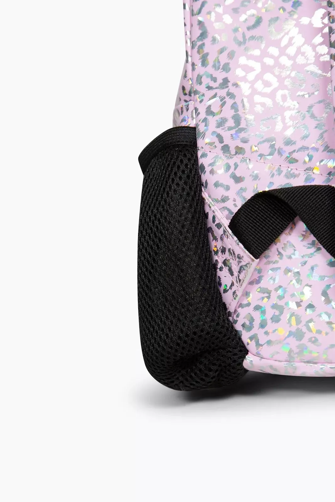 Hype Girls Pink Holographic Leopard Iconic Backpack