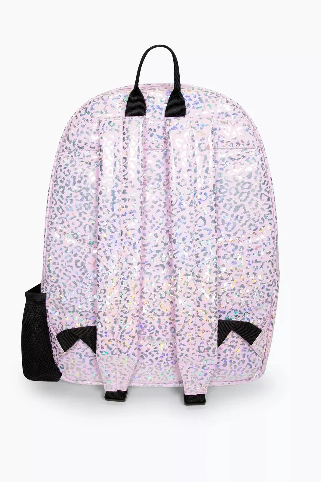 Hype Girls Pink Holographic Leopard Iconic Backpack