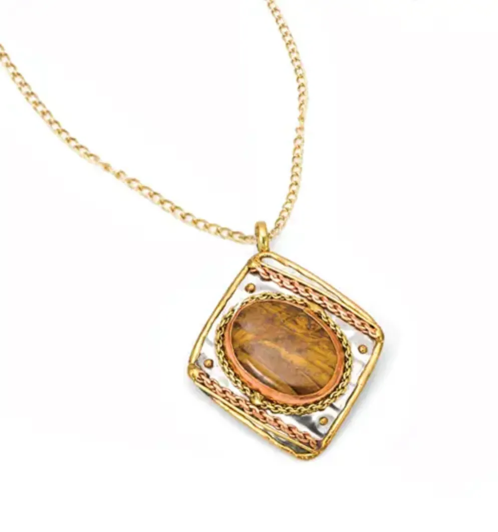 Janya Pendant - Tiger Eye