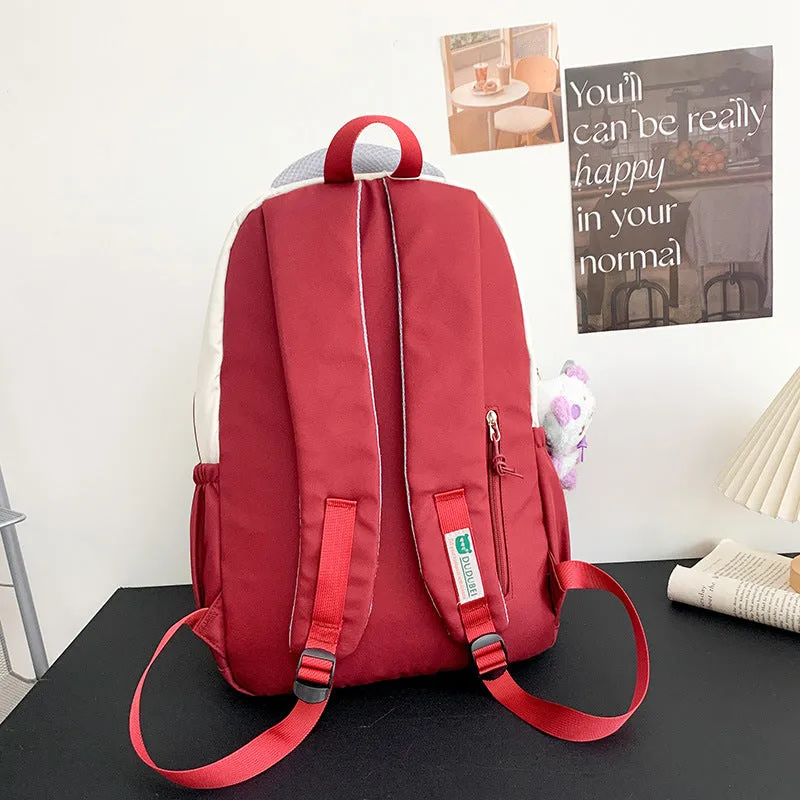 Japanese Ins New College Students' Backpack Korean Style Junior's Schoolbag Women's Simple High Quality High School Student Bag