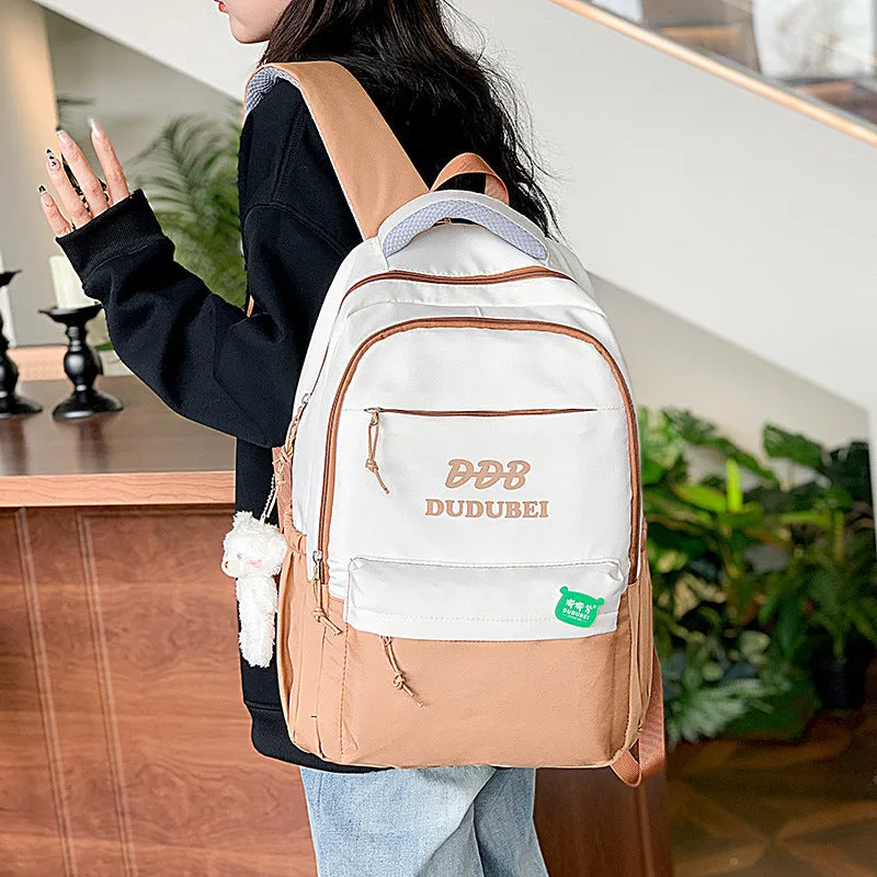 Japanese Ins New College Students' Backpack Korean Style Junior's Schoolbag Women's Simple High Quality High School Student Bag