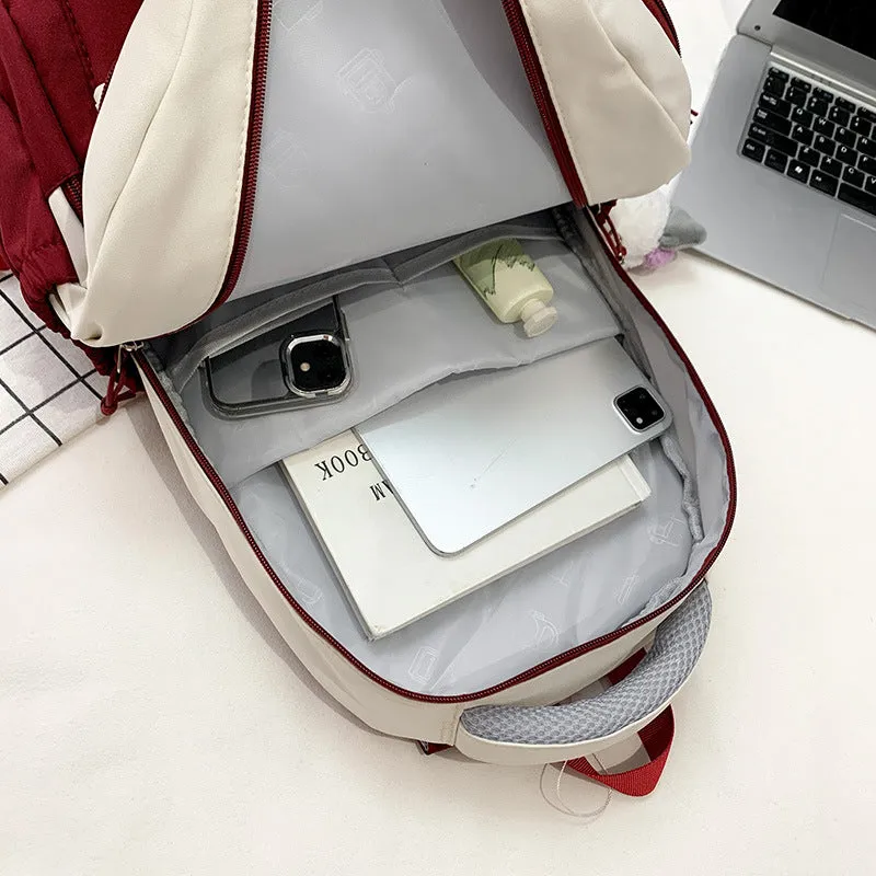 Japanese Ins New College Students' Backpack Korean Style Junior's Schoolbag Women's Simple High Quality High School Student Bag