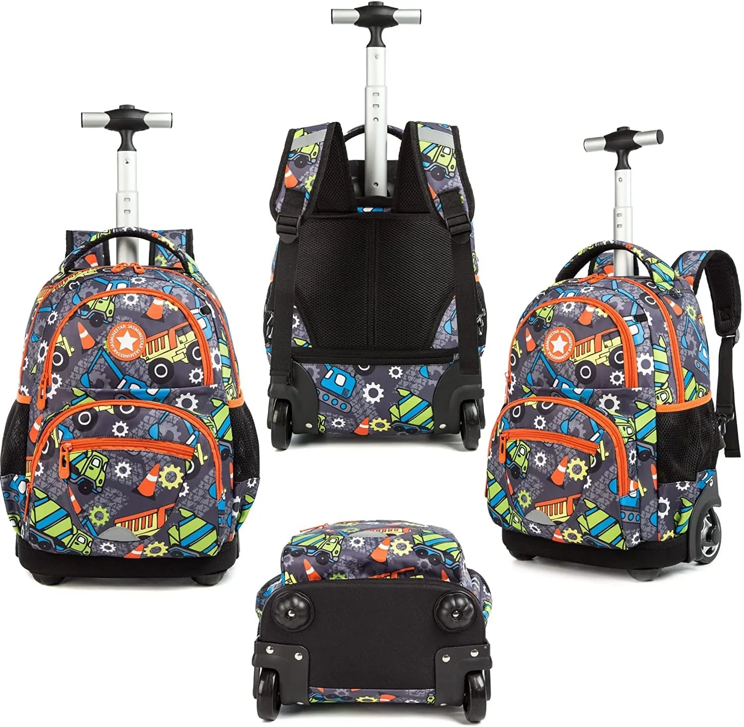 Kids 16-inch Rolling Luggage Bags School Backpack Set