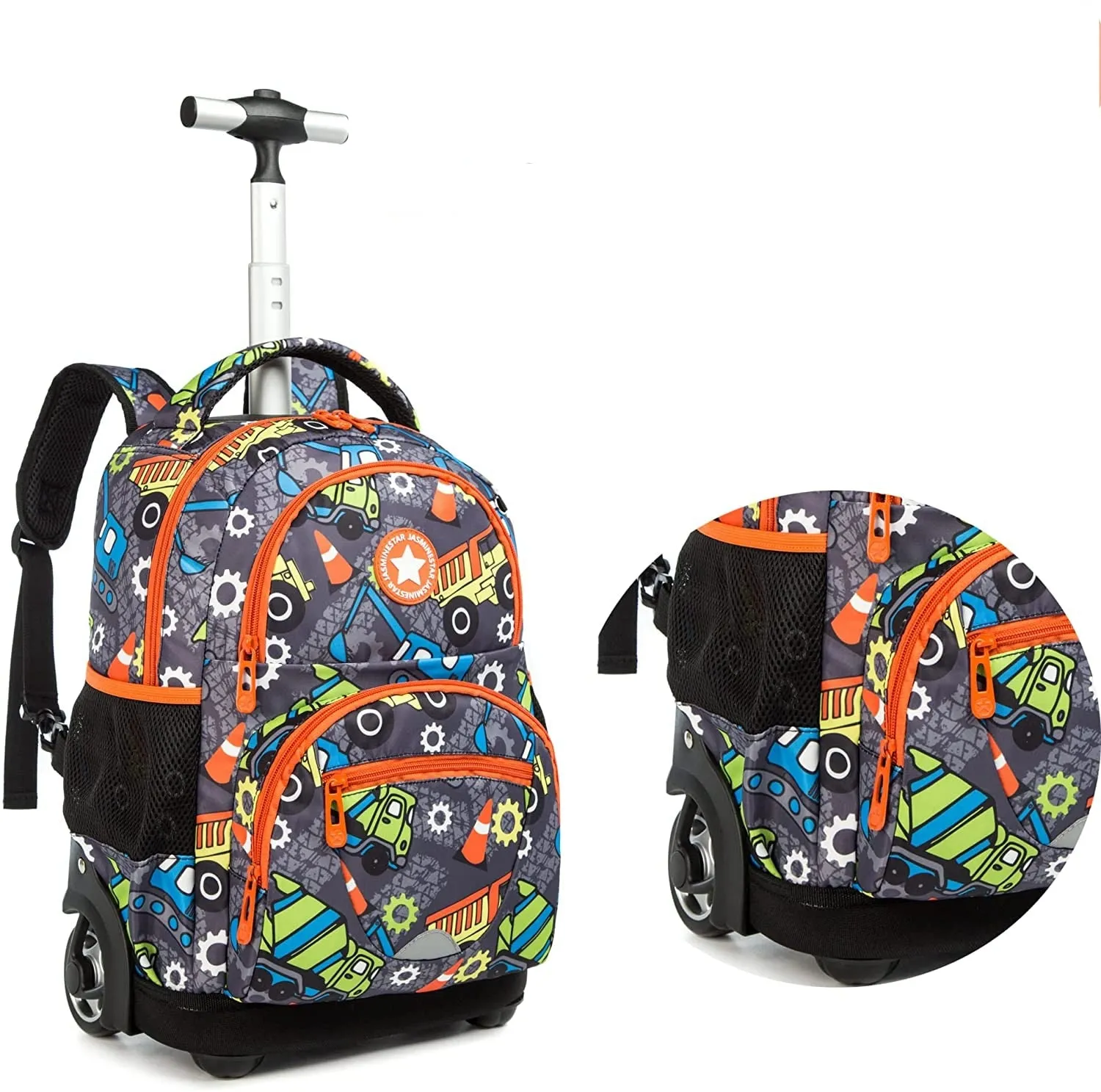 Kids 16-inch Rolling Luggage Bags School Backpack Set