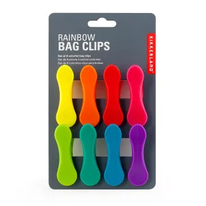 Kikkerland Rainbow Clips 8pk