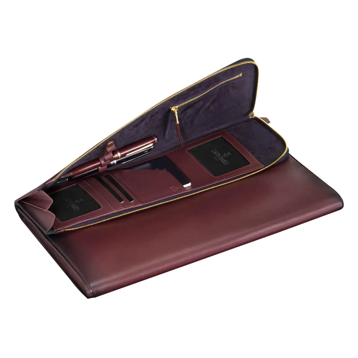 Lapis Bard Ducorium Bexley 13inch Laptop Sleeve With Shoulder Strap - Bordeaux