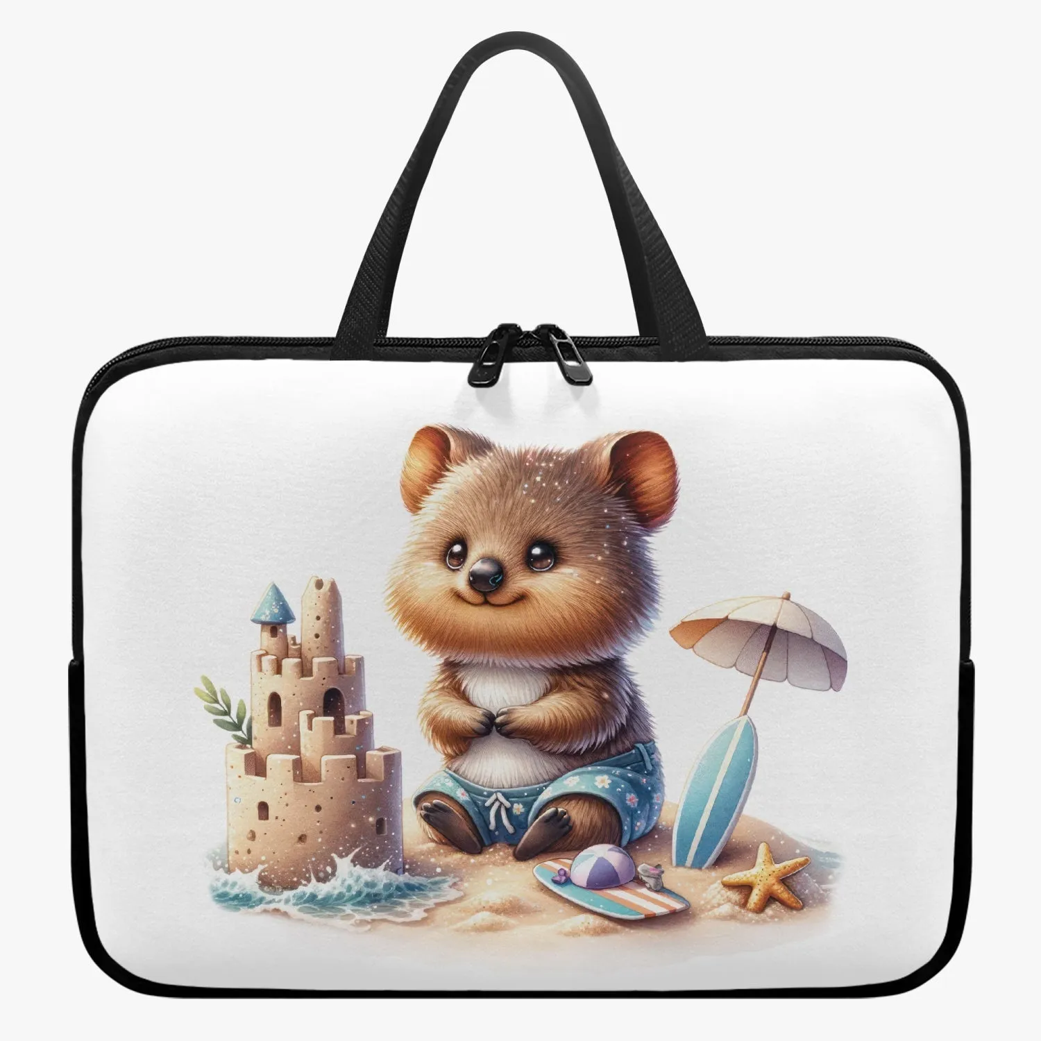 Laptop Sleeve with Handles - Australian Animals - Quokka