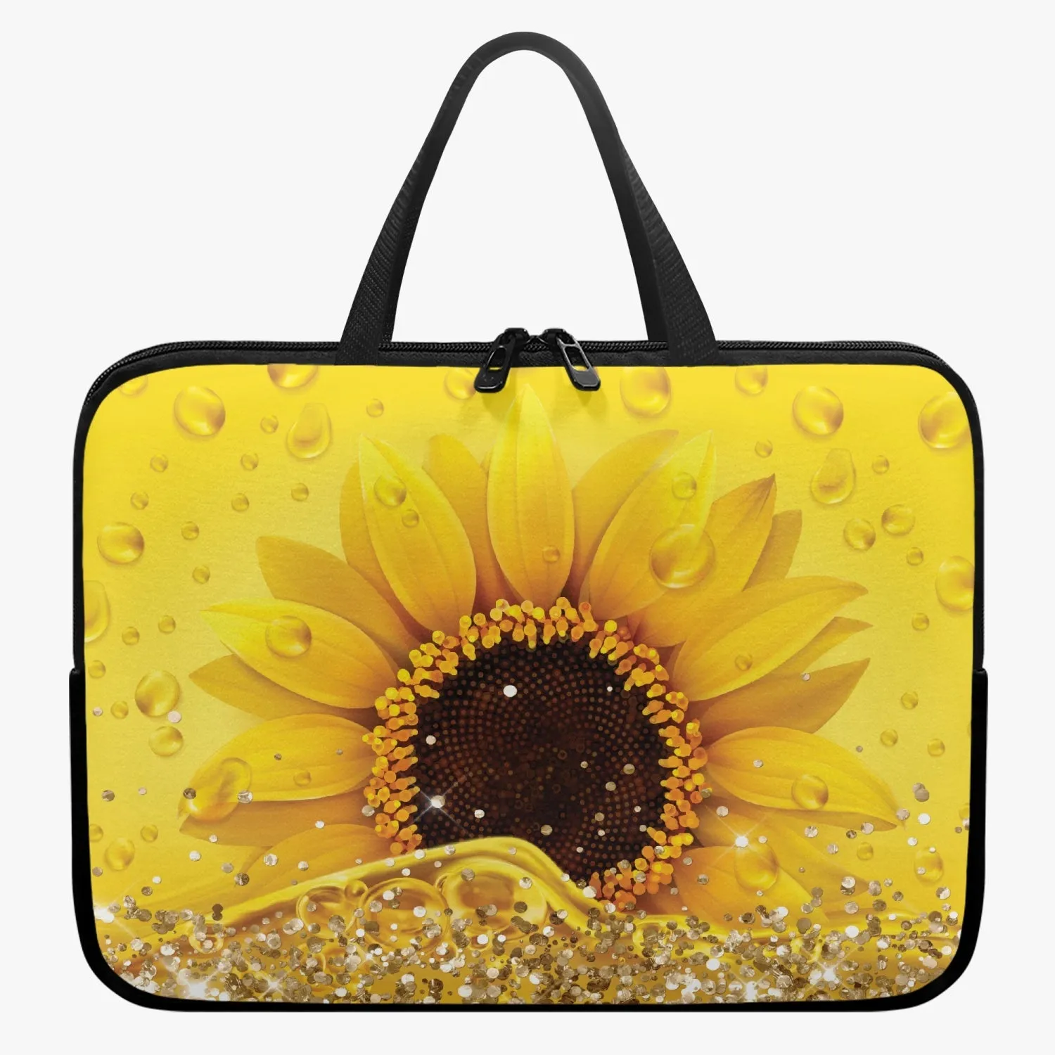 Laptop Sleeve with Handles - Sunflower