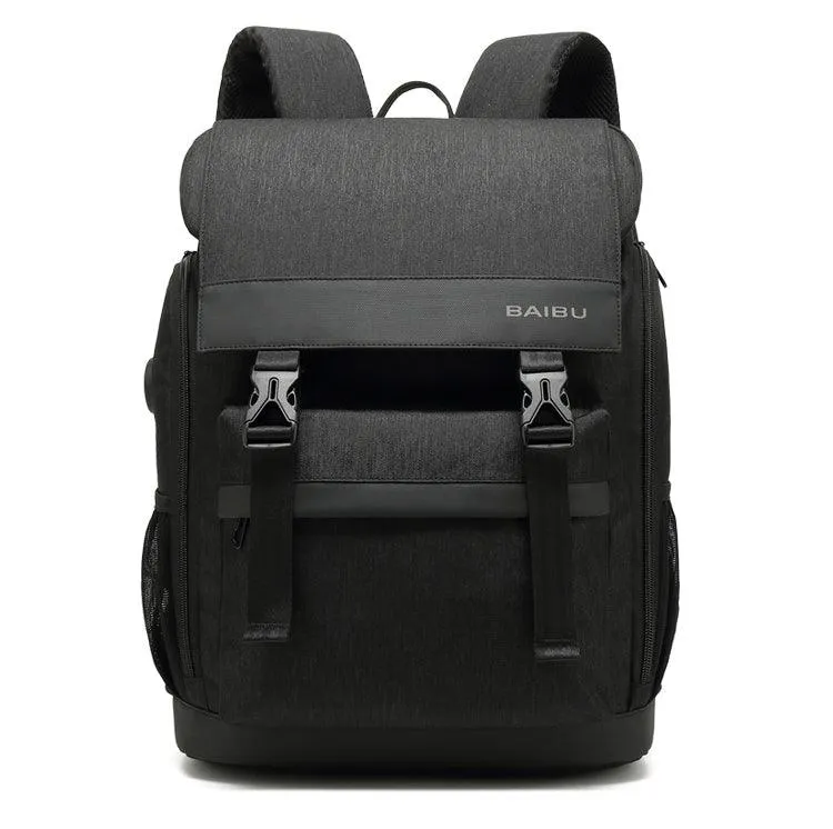 Large Capacity Multi-pocket Outdoor Backpack-Black