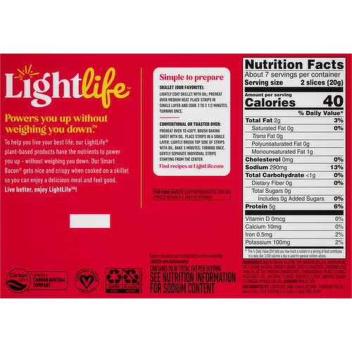 Lightlife Smart Bacon (Plant Based Bacon)