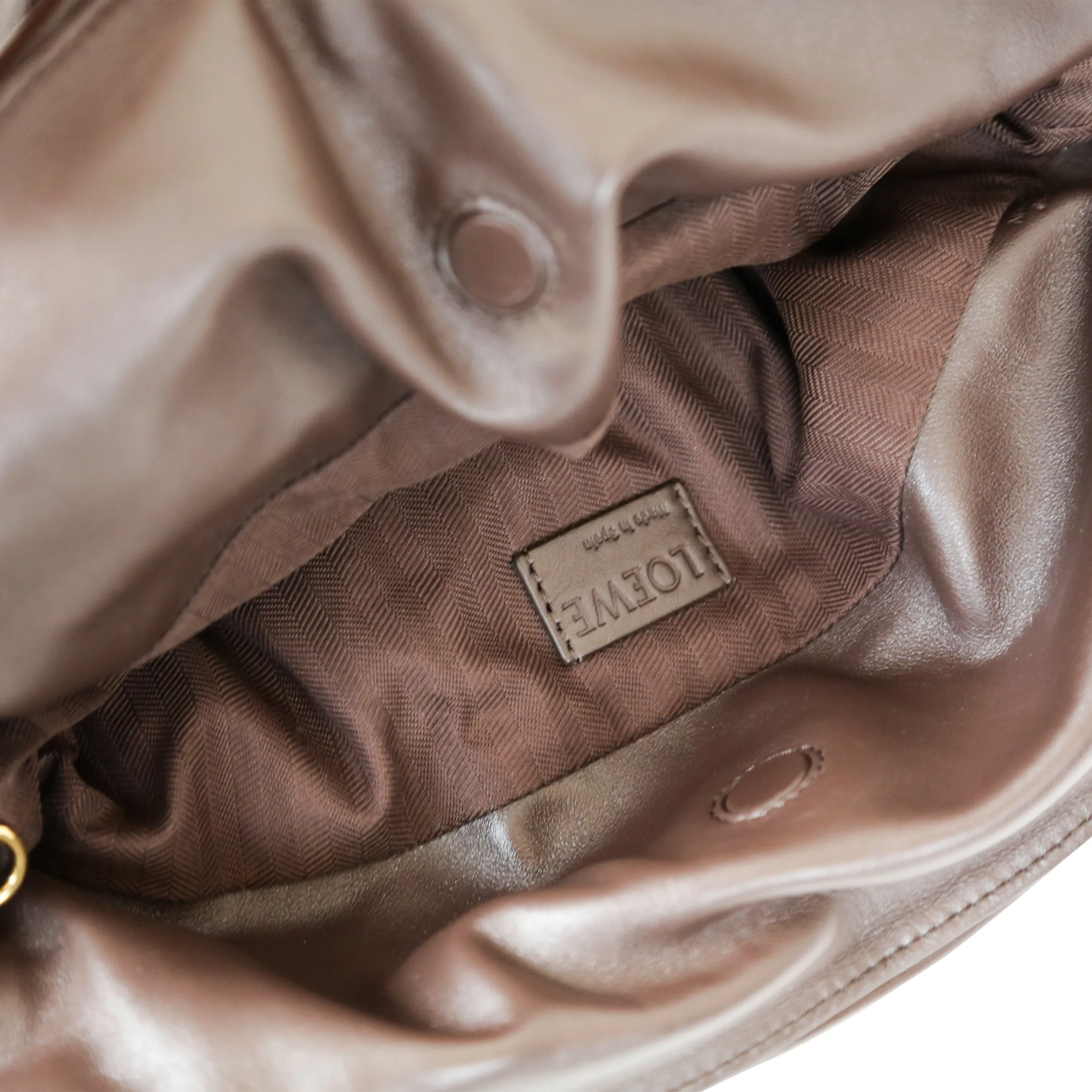 Loewe Puffer Brown Flamenco Handbag