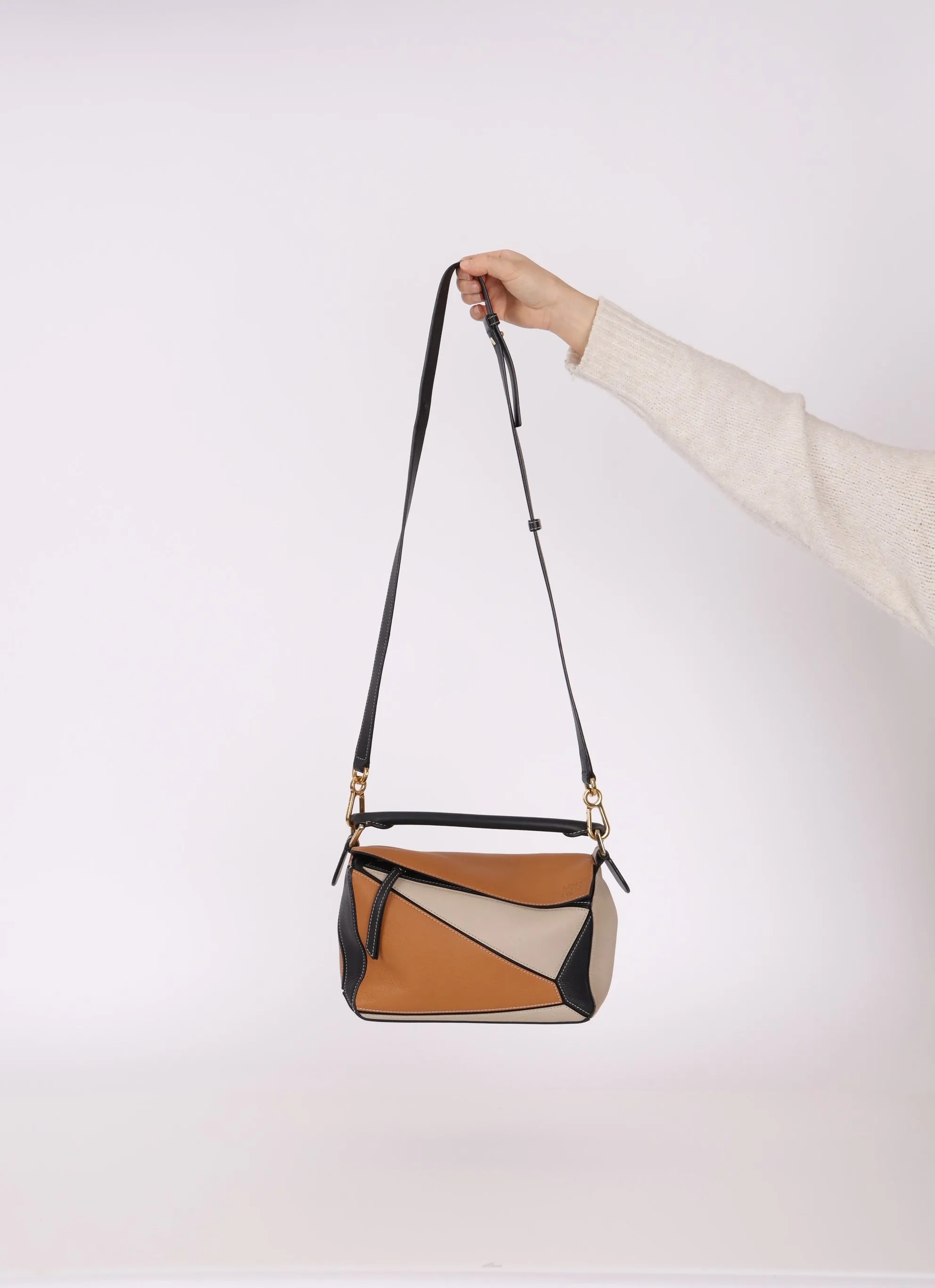 Loewe Tricolor Small Puzzle Bag