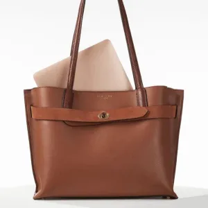 Luella Grey Oriana Laptop Tote in Conker