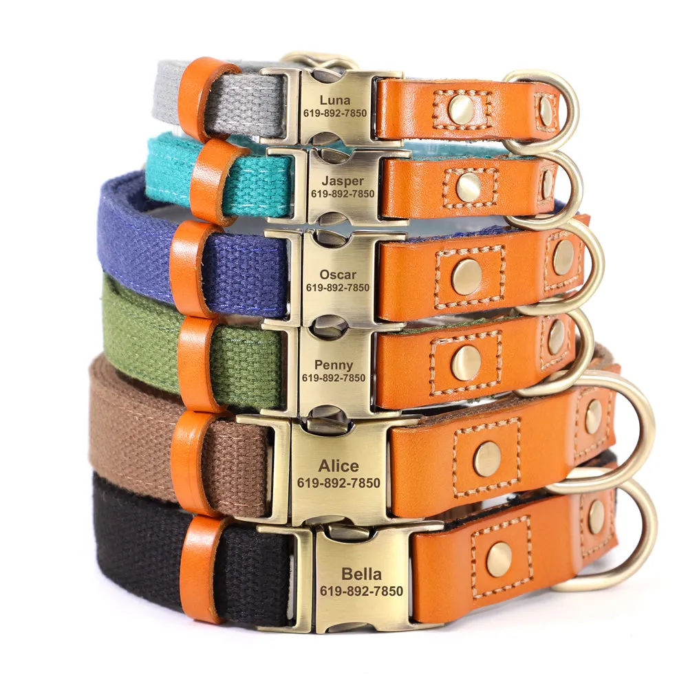 LuxeLead Personalized Frenchie Collar Leash Set - Quality Craftsmanship