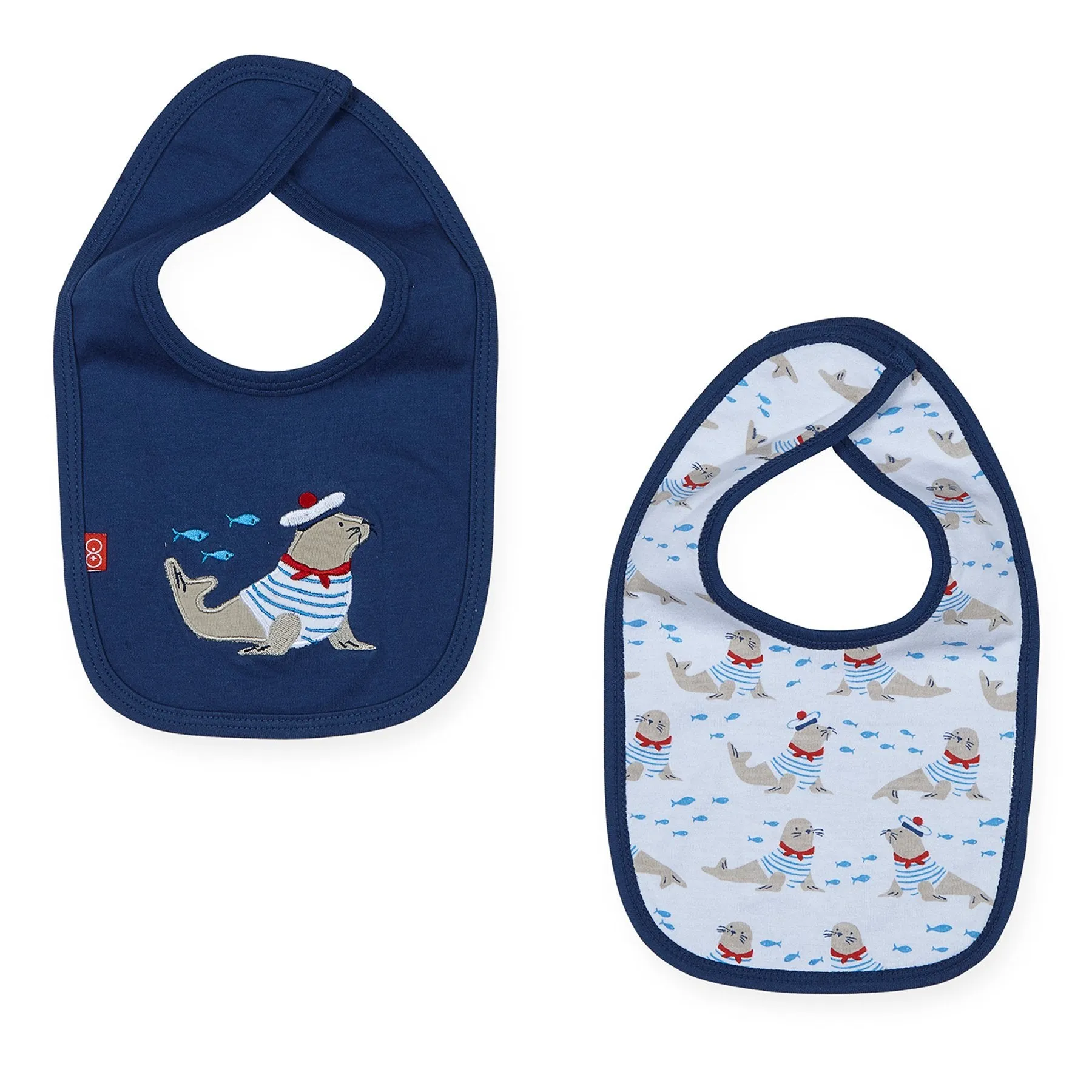 Magnificent Baby Petit Marin Magnetic Reversible Bib