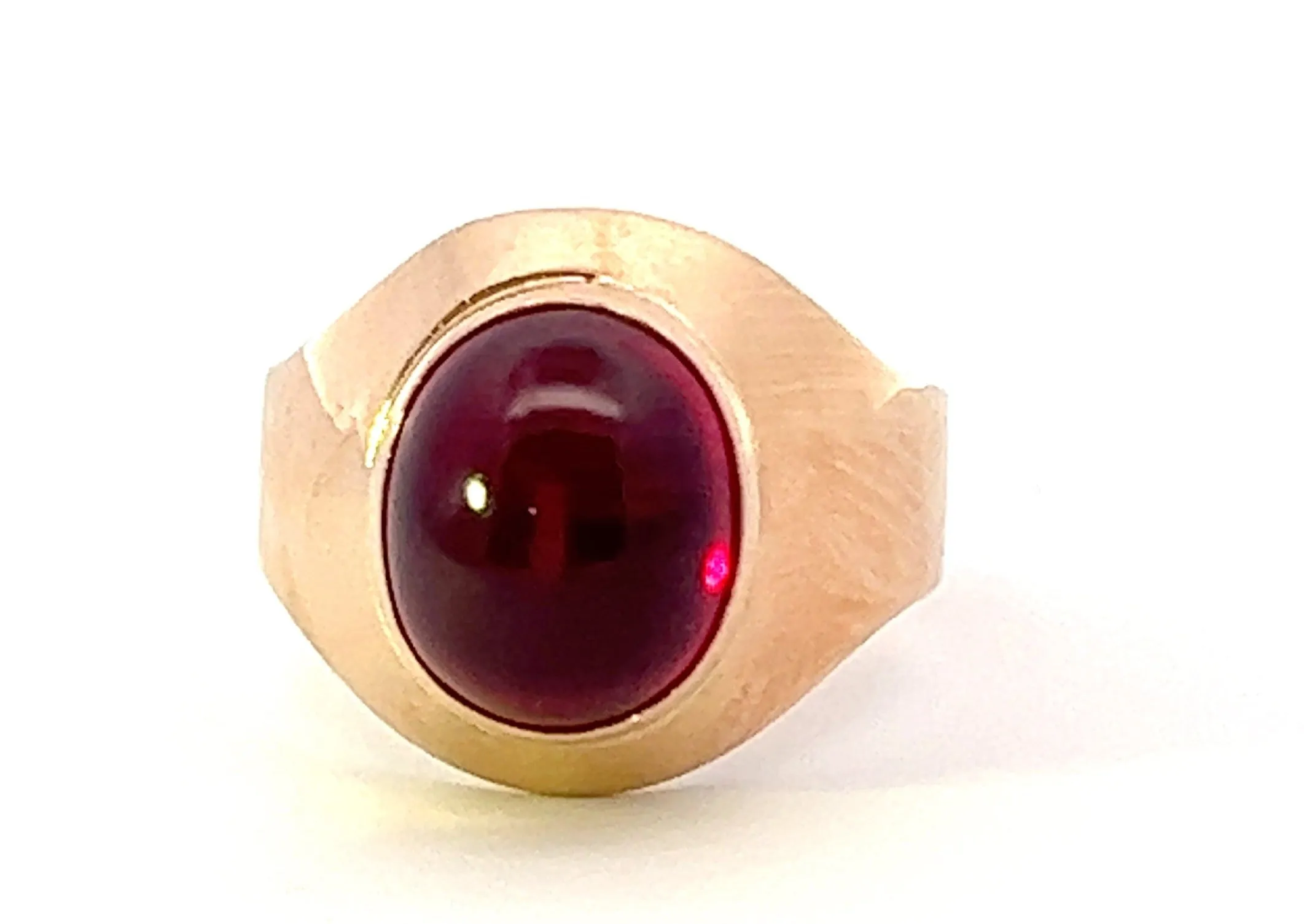 Magnificent Rose Gold Ruby Handmade Ring