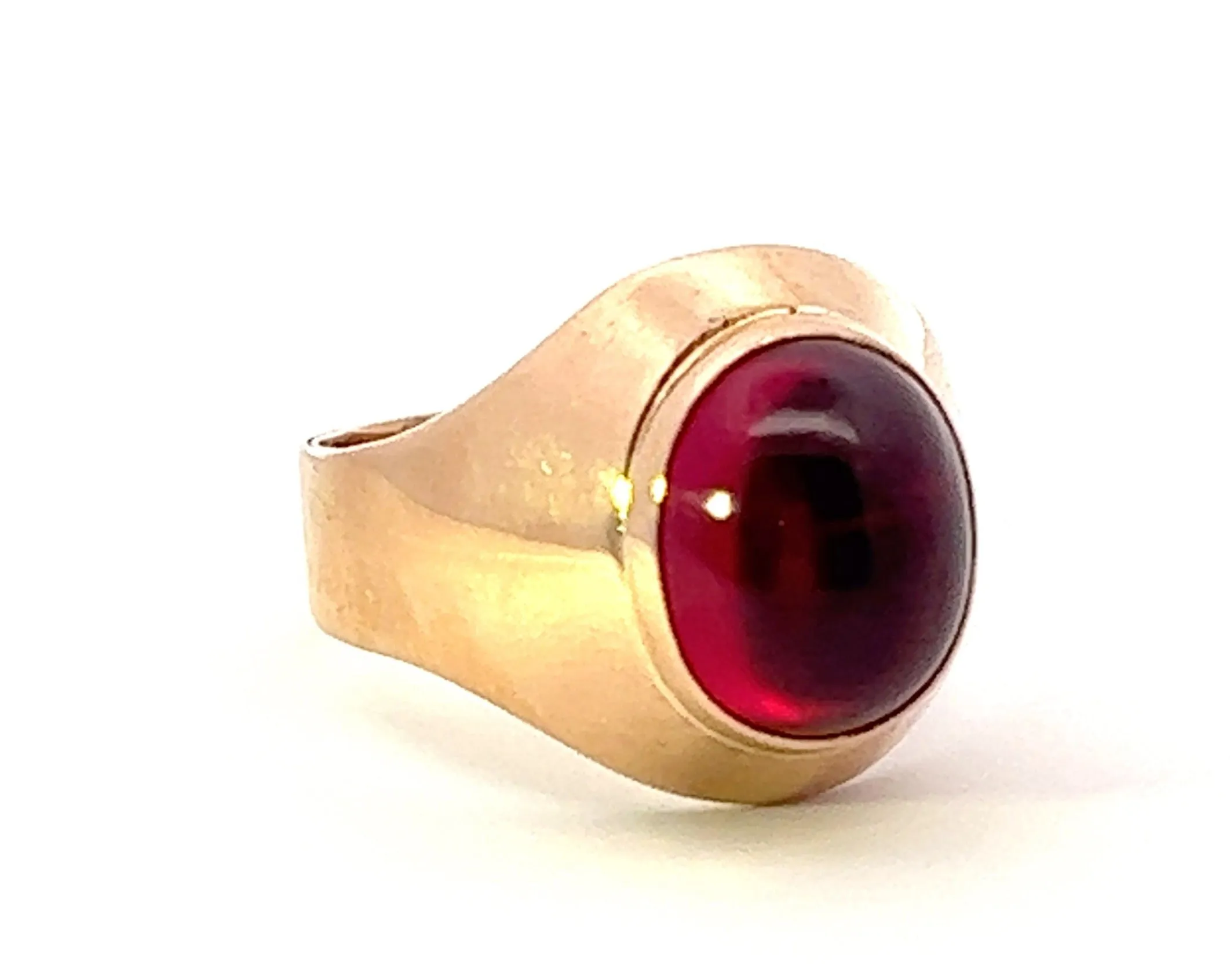 Magnificent Rose Gold Ruby Handmade Ring