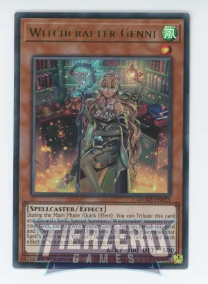 MAMA-EN023 - Witchcrafter Genni - Ultra Rare - Effect Monster - Magnificent Mavens