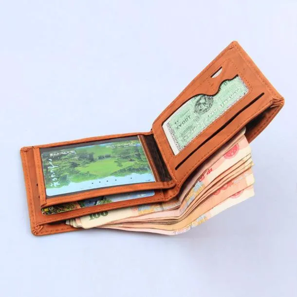 Men's Leather Card Cash Holder