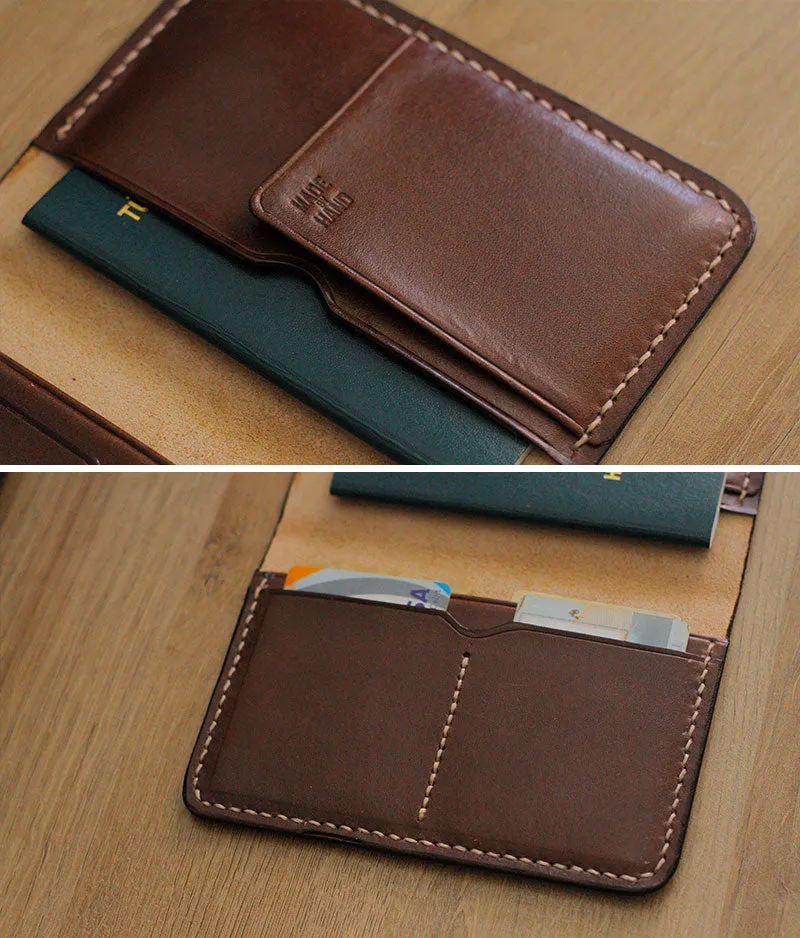 Mens Leather Travel Wallet - Senator