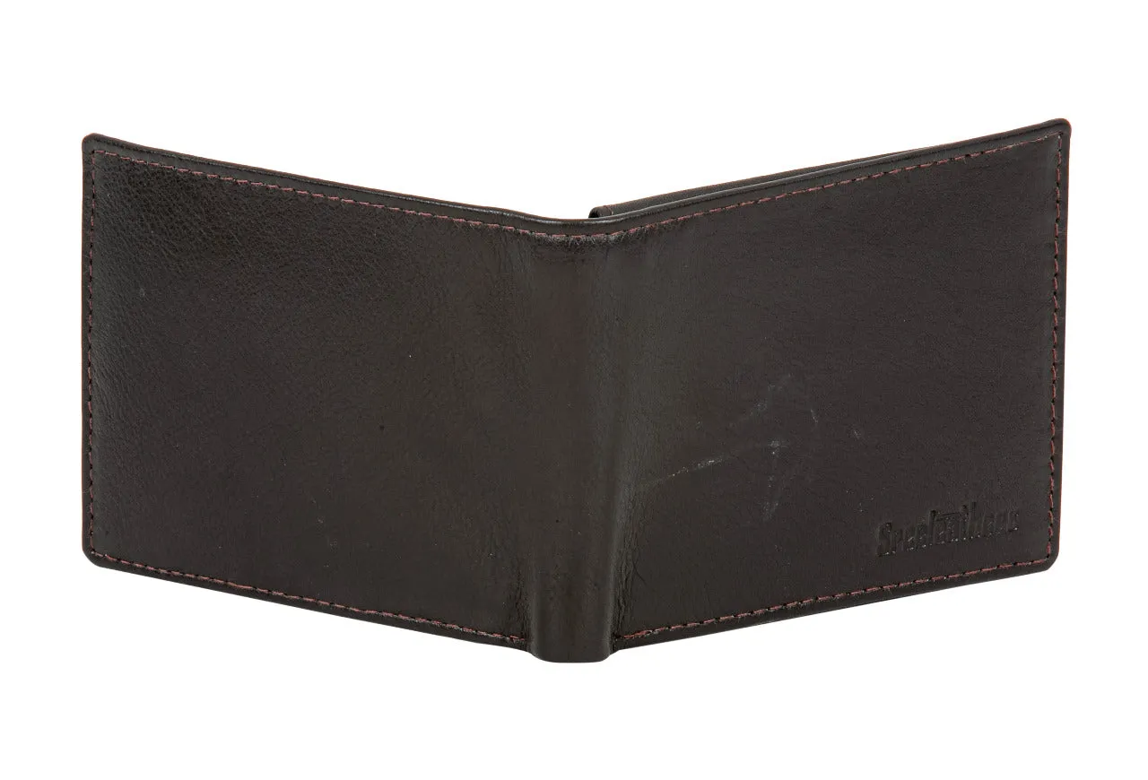 MENS LEATHER WALLET 95411 (BROWN)