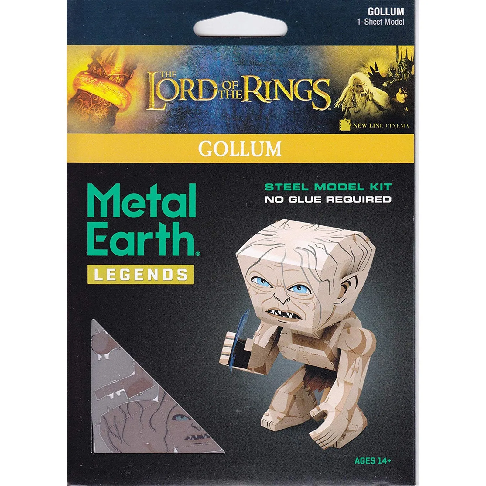 Metal Earth Legends Lord Of The Rings Gollum Steel Model Kit