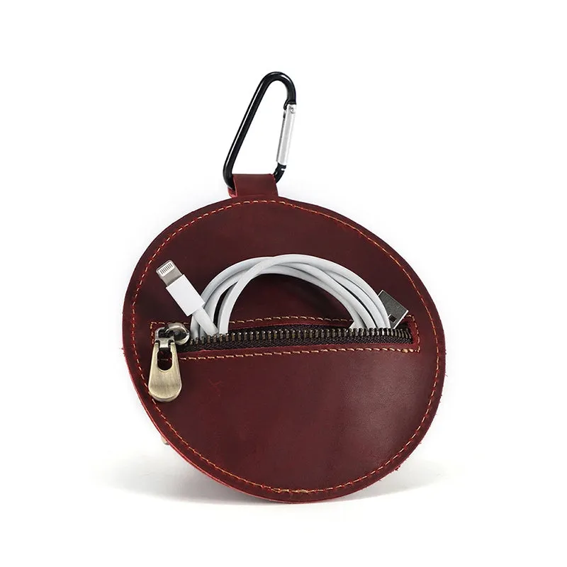 Mini Bucket Hat Leather Coin Purse