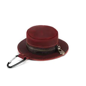 Mini Bucket Hat Leather Coin Purse