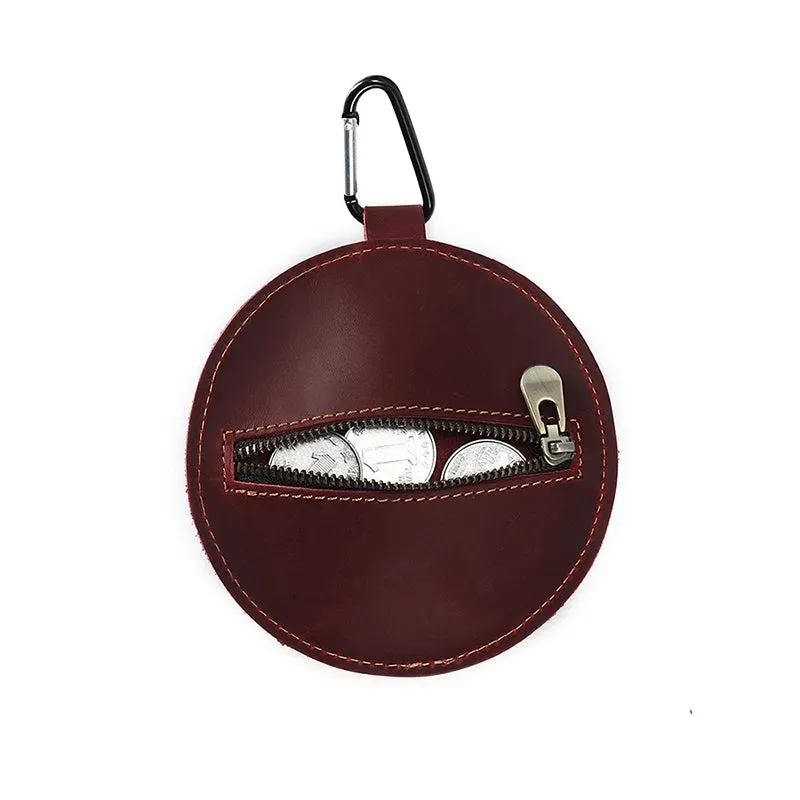 Mini Bucket Hat Leather Coin Purse