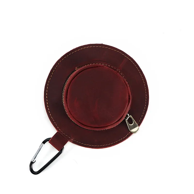 Mini Bucket Hat Leather Coin Purse