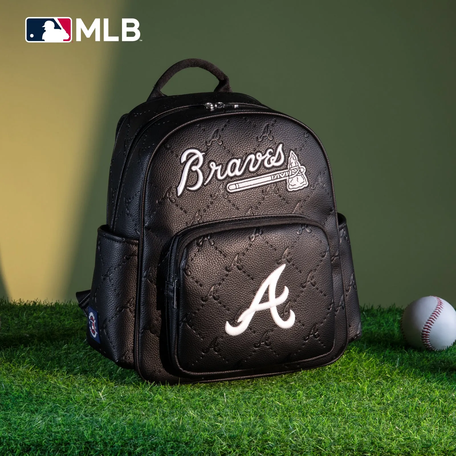 MLB-AB32-003   MLB Atlanta Braves Team Backpack