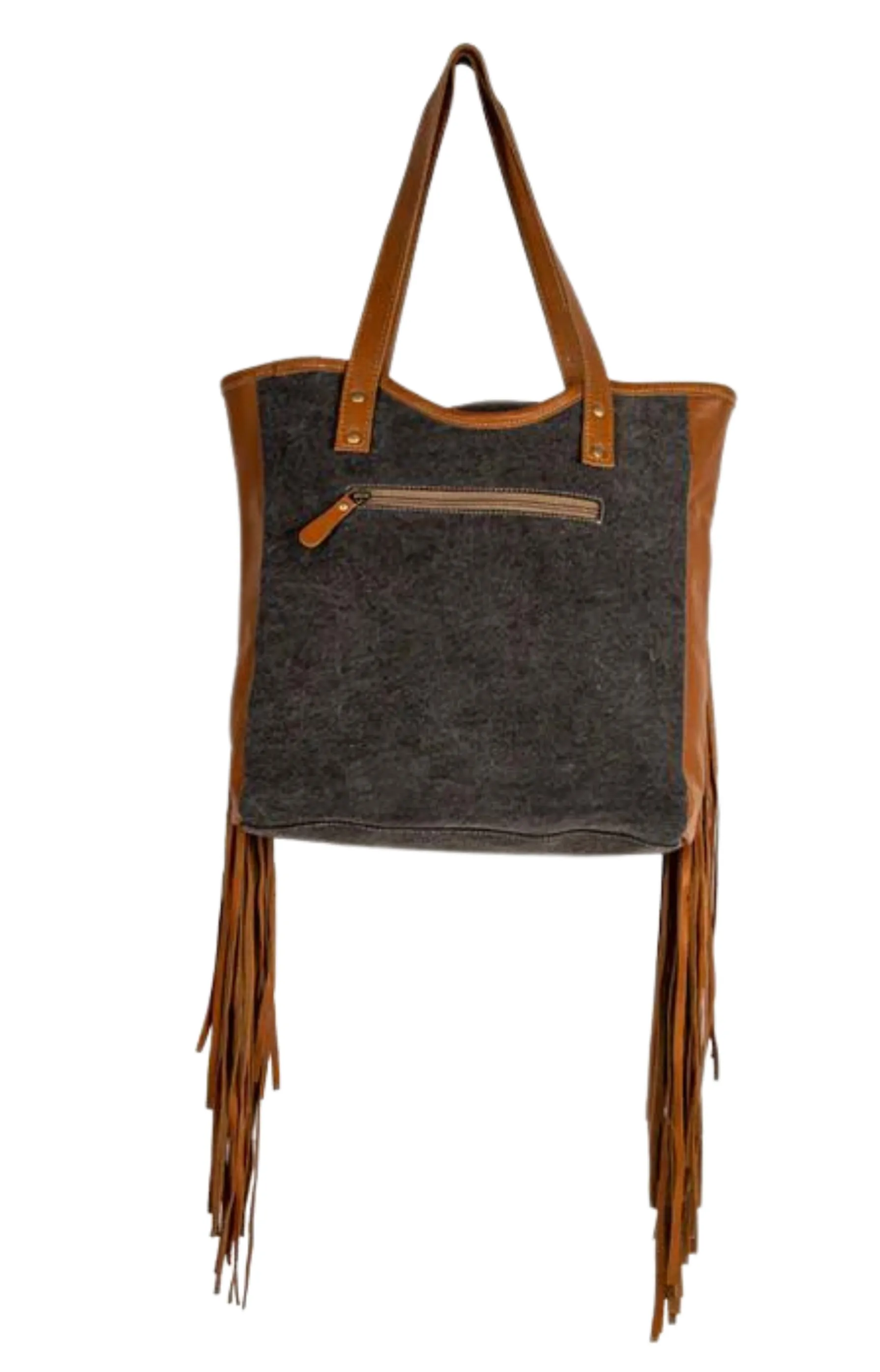 Mojave Paisley Fringed Tote Bag- Myra