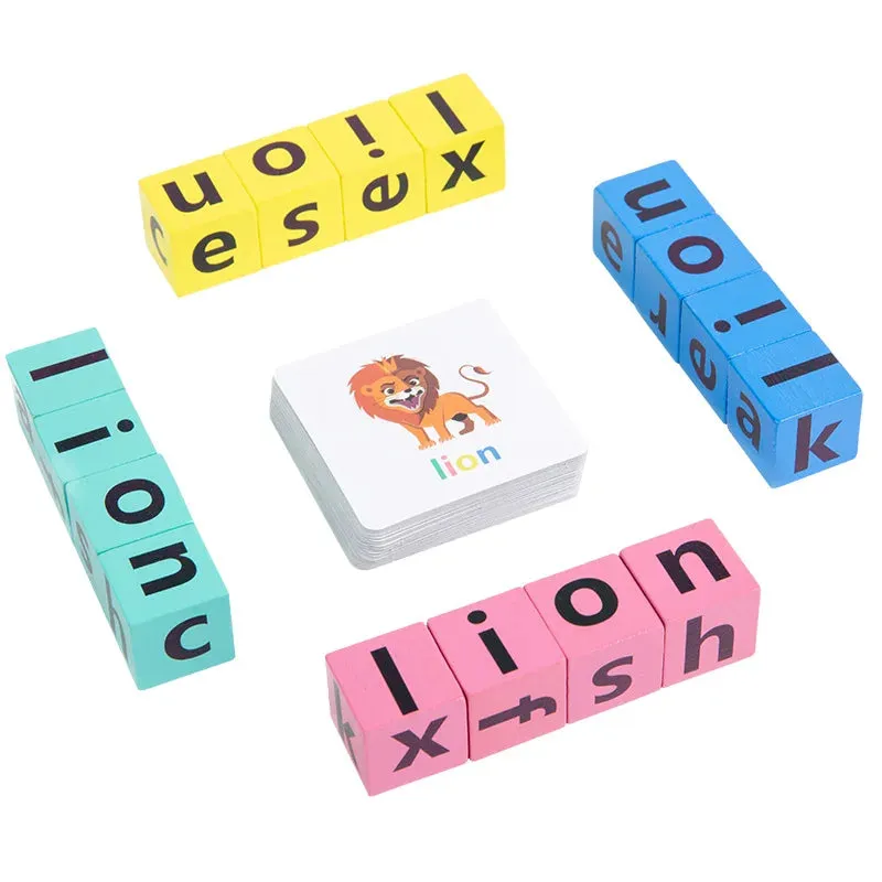 Montessori Wooden Spelling Word Games