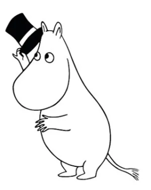 Moomin Reflector Tag Moominpappa