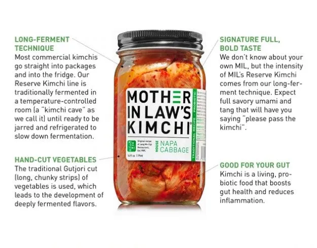 Mother In Law Vegan Napa Kimchi 16oz