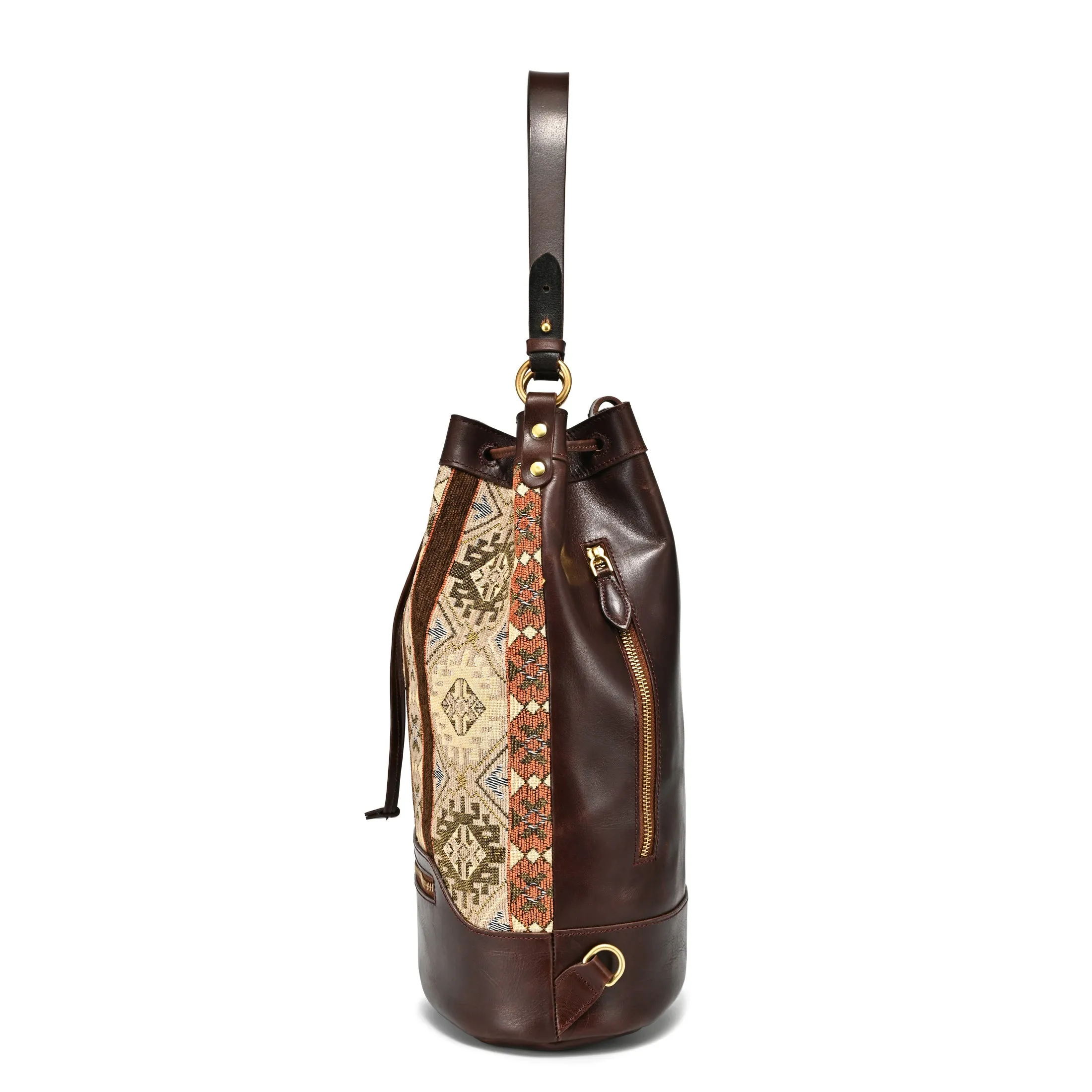 Myrtle Geometric Convertible Bucket Backpack