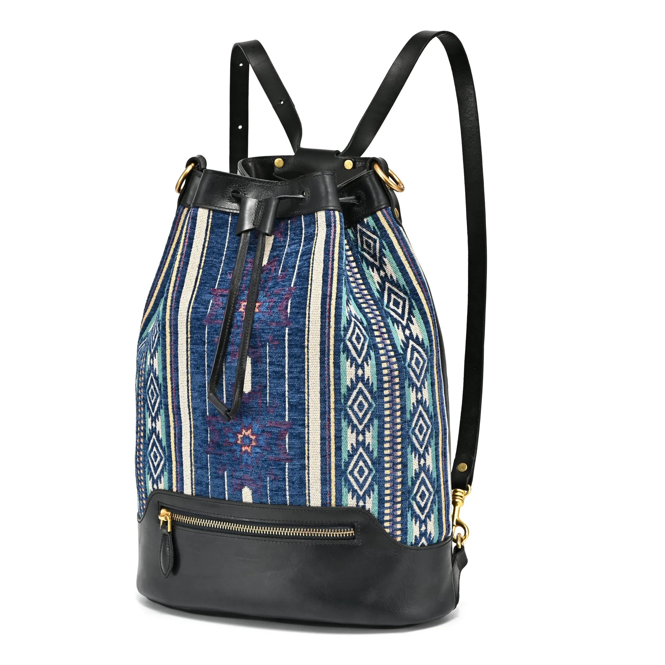 Myrtle Geometric Convertible Bucket Backpack