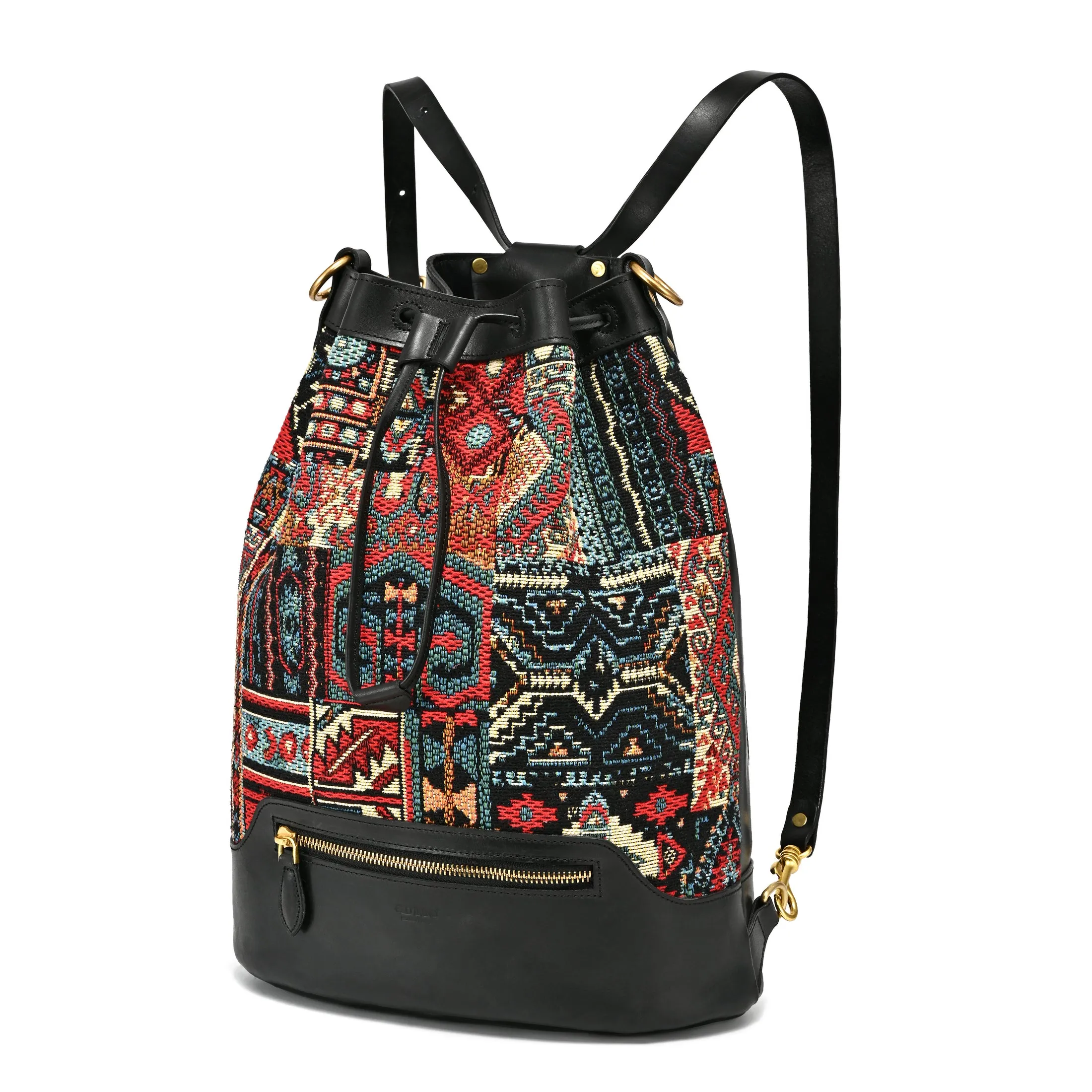 Myrtle Geometric Convertible Bucket Backpack